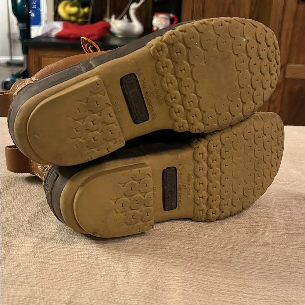 LL Bean Boots 8” tall, rubber leather winter‎ hiking outdoor women’s Size 6